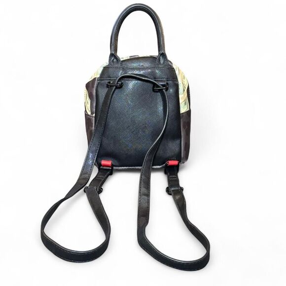 Sprayground Women's Money on Black Leopard Print Limited Edition Mini Backpack - Picture 2 of 8